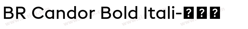 BR Candor Bold Itali字体转换